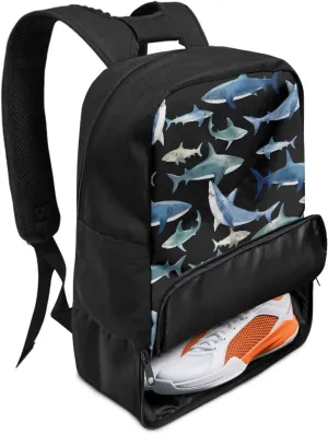 18.5in Basketball Backpack Basketball Bag with Shoe Compartment & Ball Holder, Waterproof Bag for Soccer Volleyball