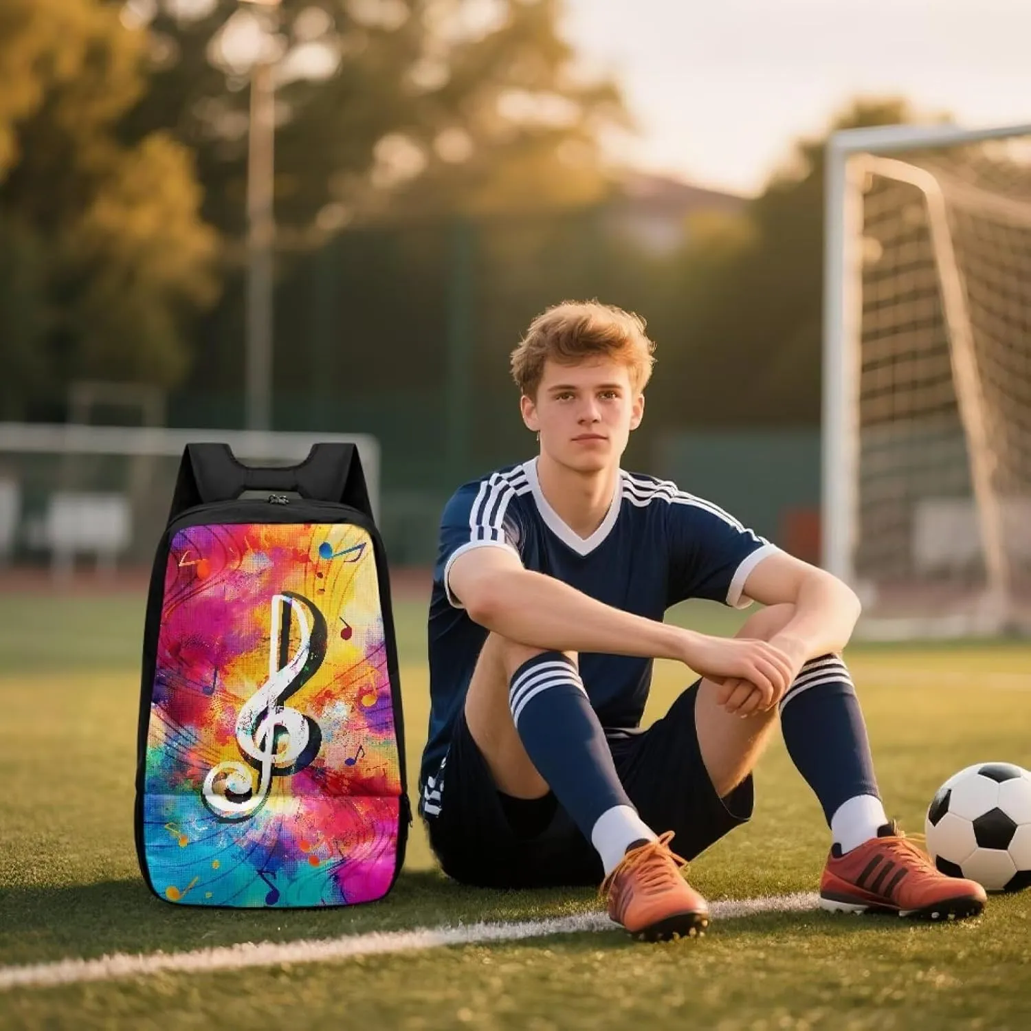 18.5in Basketball Backpack Basketball Bag with Shoe Compartment & Ball Holder, Waterproof Bag for Soccer Volleyball