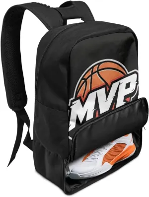 18.5in Basketball Backpack Basketball Bag with Shoe Compartment & Ball Holder, Waterproof Bag for Soccer Volleyball