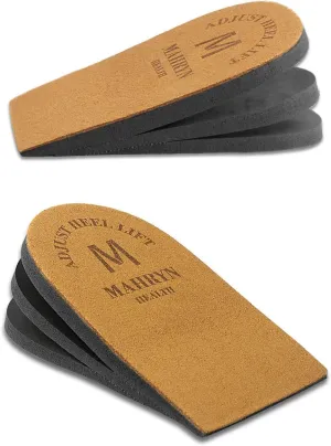 Adjustable Orthopedic Heel Lift for Leg Length Discrepancies and Heel Pain,Sports Injuries,and Achilles tendonitis,Height Increase Insoles