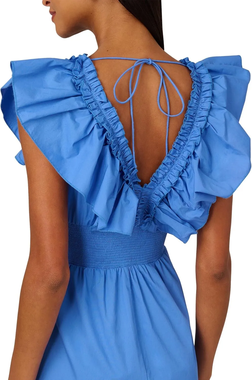 Adrianna Papell Women's Ruffle Front Maxi Dress