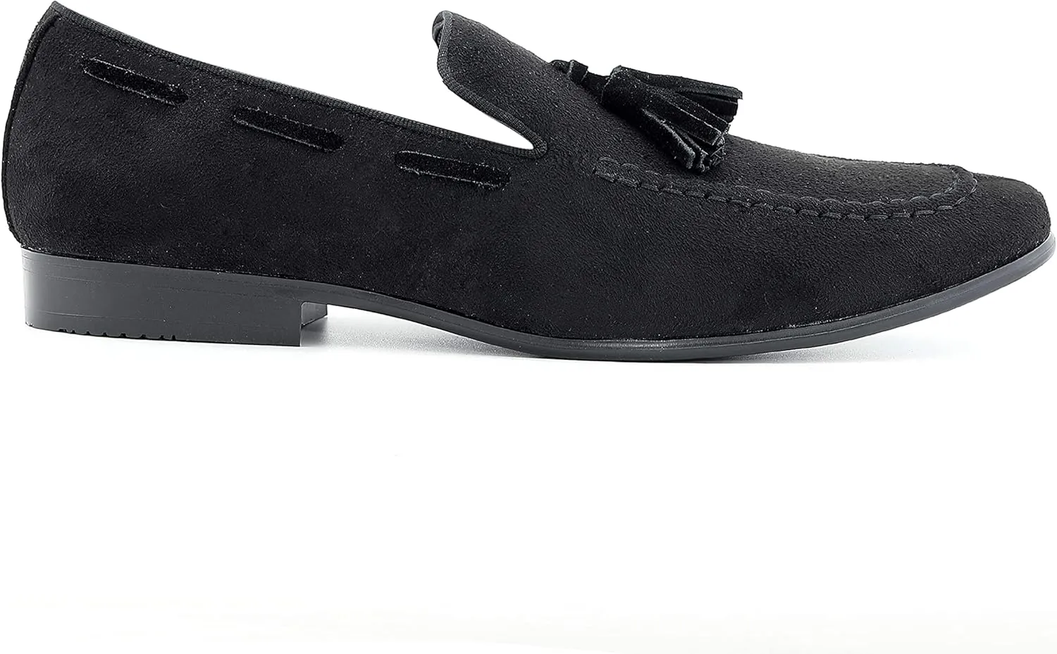 Amali Heath - Mens Dress Shoes with Gunmetal Horn Tassels with Luxurious Velvet - Formal Loafers for Men - The Original Smoking Men Slip-On