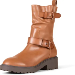 Amazon Essentials Women's Cropped Biker Boot
