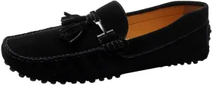 ANUFER Men's Stylish Tassel Suede Moccasins Comfort Loafers Flats Driving Shoes