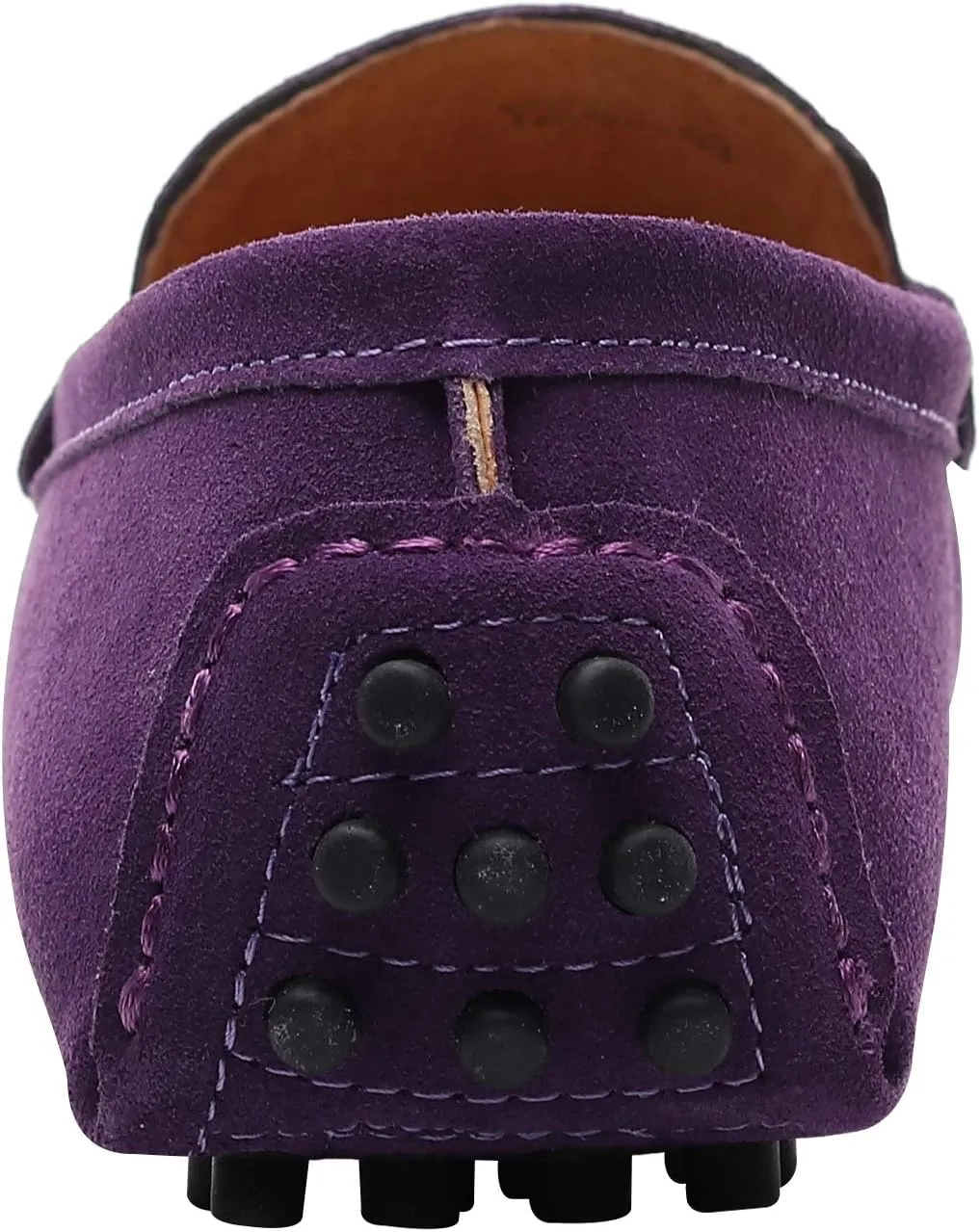 ANUFER Men's Suede Leather Penny Loafers Comfort Driving Shoes Moccasin Slippers