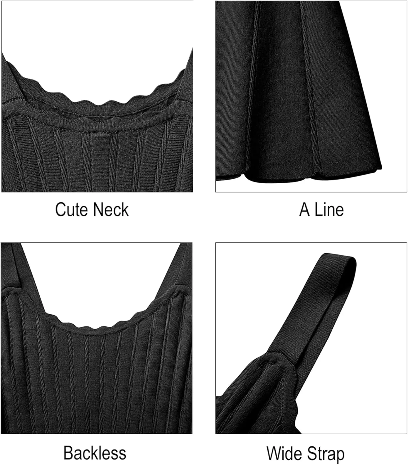 Arach&Cloz Women's 2025 Summer Dresses Knitted Sleeveless Spring Casual Flowy A Line Beach Vacation Mini Sundress