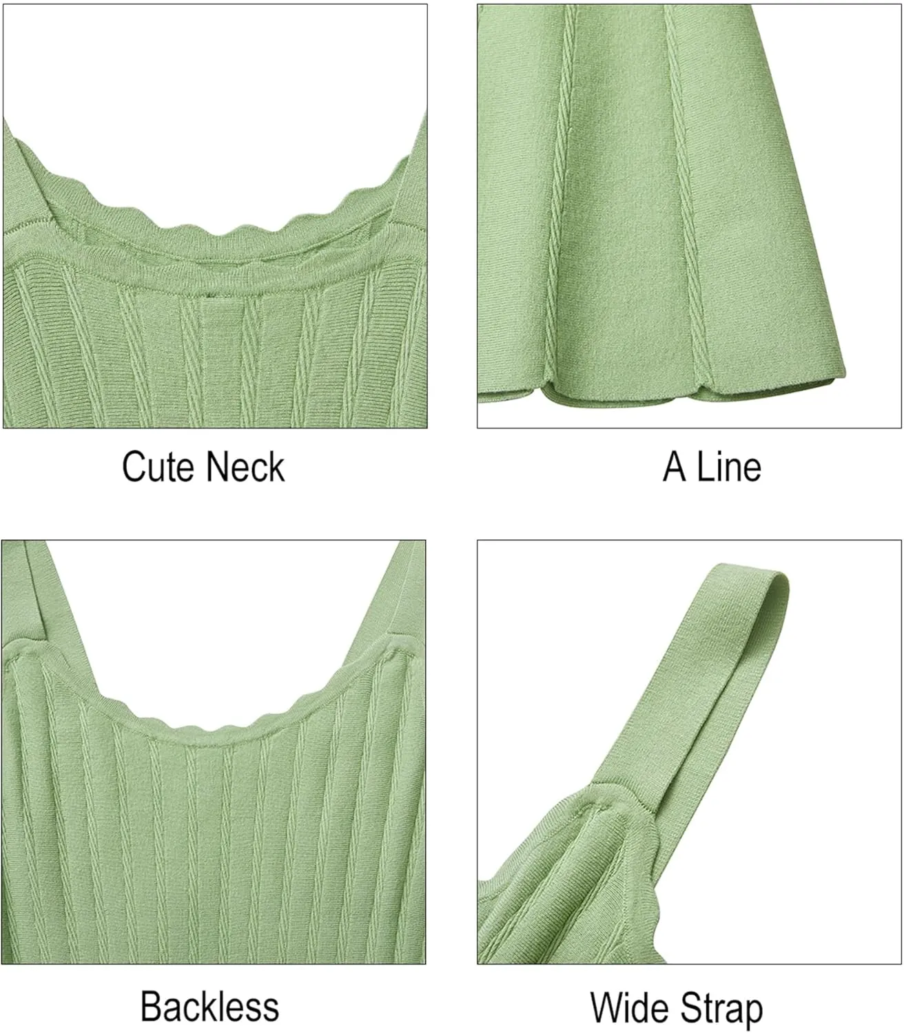 Arach&Cloz Women's 2025 Summer Dresses Knitted Sleeveless Spring Casual Flowy A Line Beach Vacation Mini Sundress