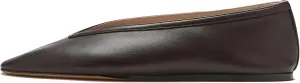 Arqa Women's Round Toe Studded Leather Slippers Comfortable Casual Soft Slip On Suede Leather Ballet Flats Dressy Simple Ballerina Walking Low Heel Shoes