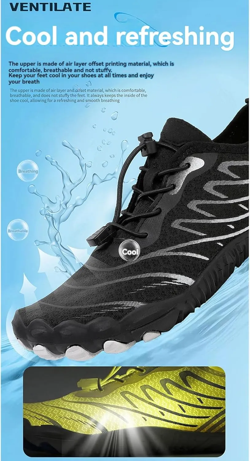 Barefoot Shoes Womens Mens Grounded Footwear Anti-Slip Quick Dry Barefoot Shoe Breathable Trail Running Wide Toe Hiking Shoes Zero Drop Shoe