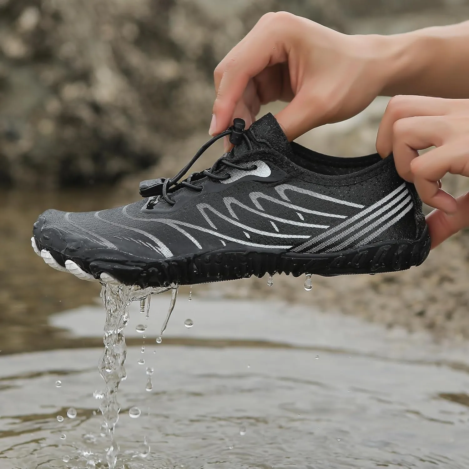 Barefoot Shoes Womens Mens Grounded Footwear Anti-Slip Quick Dry Barefoot Shoe Breathable Trail Running Wide Toe Hiking Shoes Zero Drop Shoe