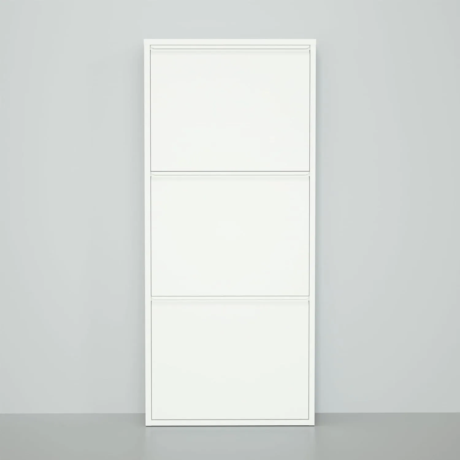 Bluesky Shoe Cabinet - Metal Shoe Rack & Storage for Entryway, Hallway, Garage, Laundry & Dressing Room - No Assembly Required (White, 3 Drawers)