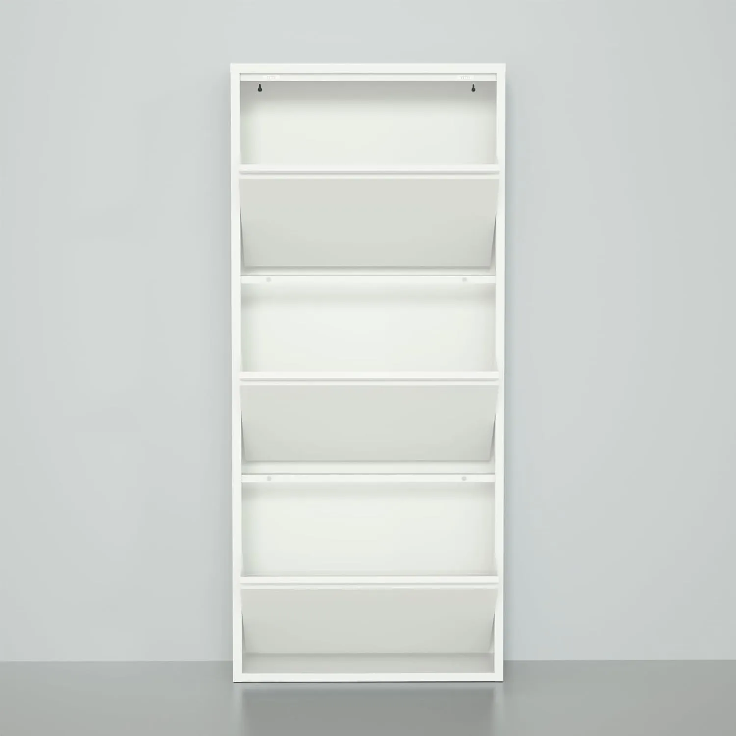 Bluesky Shoe Cabinet - Metal Shoe Rack & Storage for Entryway, Hallway, Garage, Laundry & Dressing Room - No Assembly Required (White, 3 Drawers)