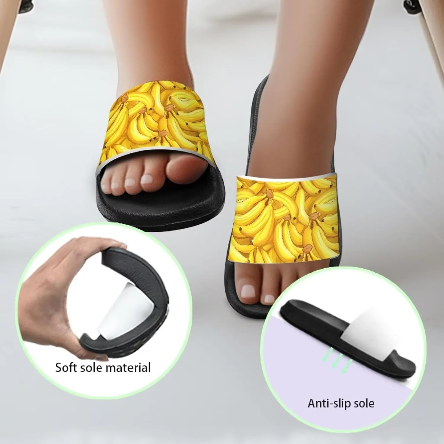Boys Girls Slide Sandals Non Slip Shower Shoes for Kids Summer Slippers
