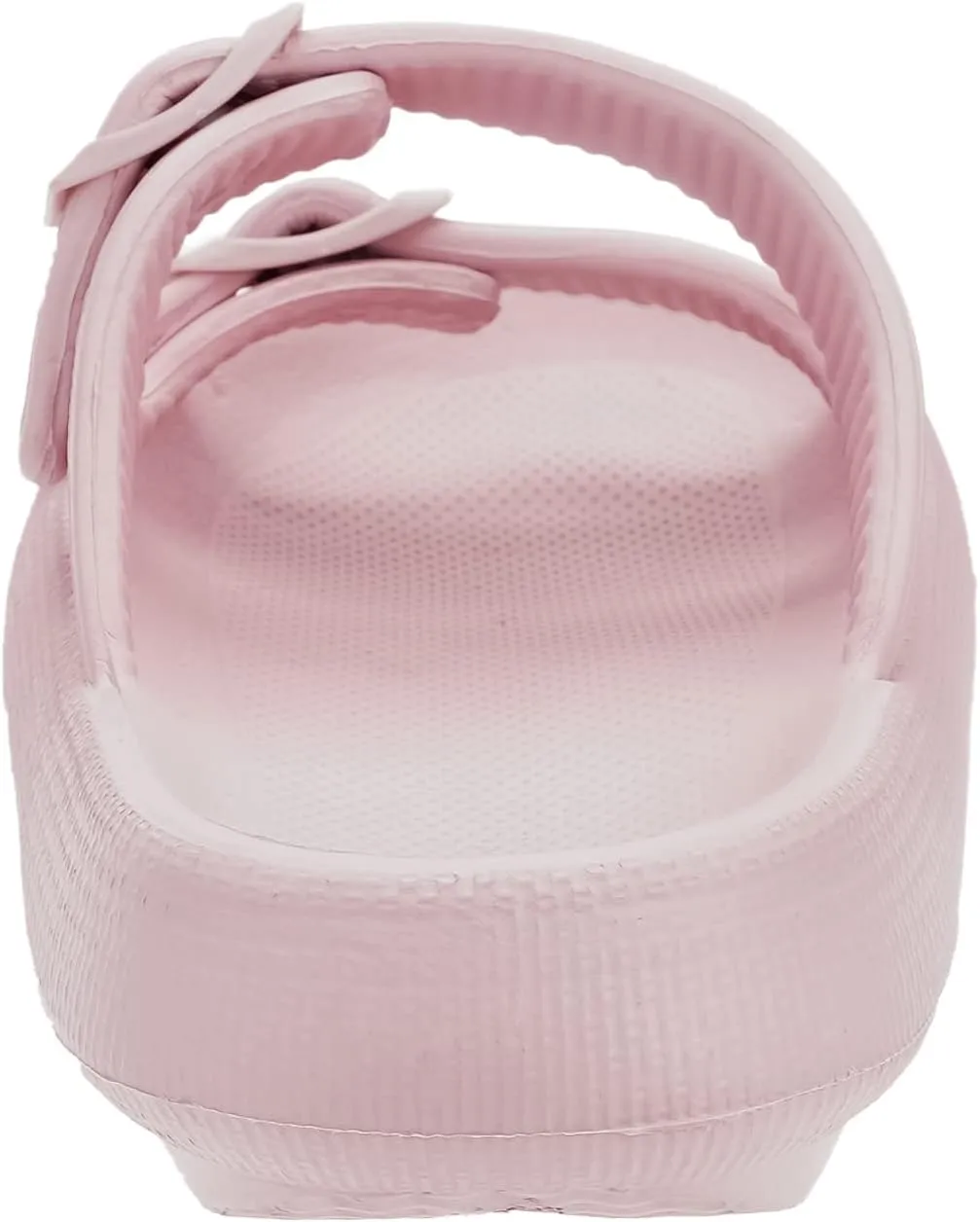 BRONAX Pillow Slippers for Women and Men | Adjustable Double Buckle Shower Slides | Cushioned Thick Sole Sandals