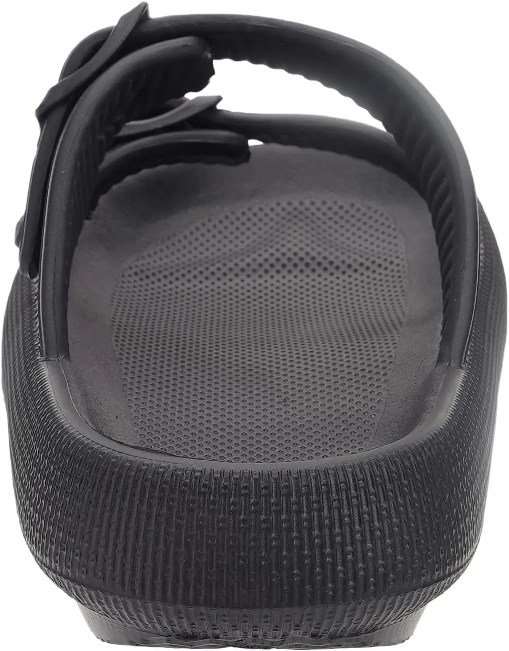 BRONAX Pillow Slippers for Women and Men | Adjustable Double Buckle Shower Slides | Cushioned Thick Sole Sandals