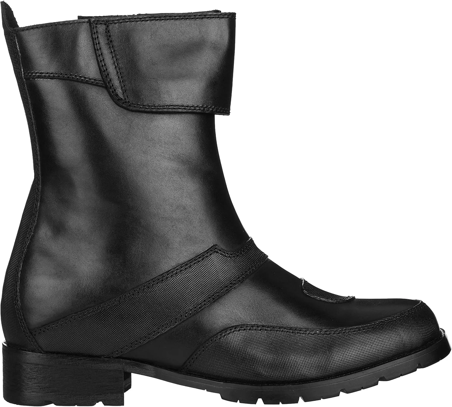 CALTO Men's Invisible Height Increasing Elevator Shoes - Black Leather Zipper High-top Biker Boots - 3.3 Inches Taller - G6252 - Size 6.5 D(M) US