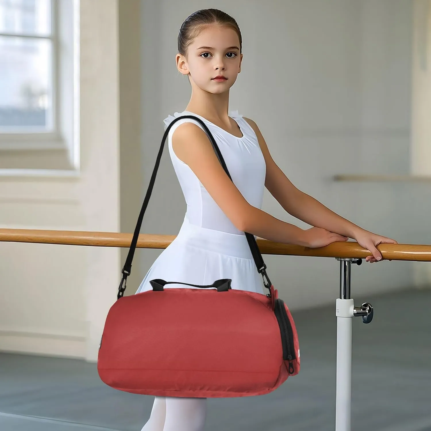 Carry on Duffel for Boys Fire Brick Weekender Overnight Travel Duffle Bags Girls Tote Kids Duffle Bag