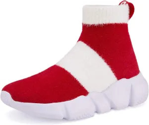 Casbeam Boys and Girls Breathable Lightweight Fashion Casual Sports Walking Shoes Running Sneakers High Top (Toddler/Little Kid Bib Kid)