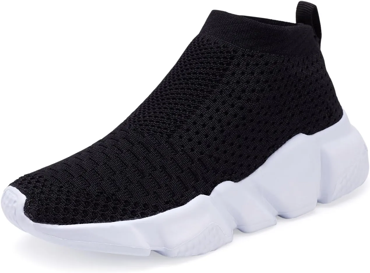 Casbeam Boys and Girls Breathable Lightweight Fashion Casual Sports Walking Shoes Running Sneakers High Top (Toddler/Little Kid Bib Kid)
