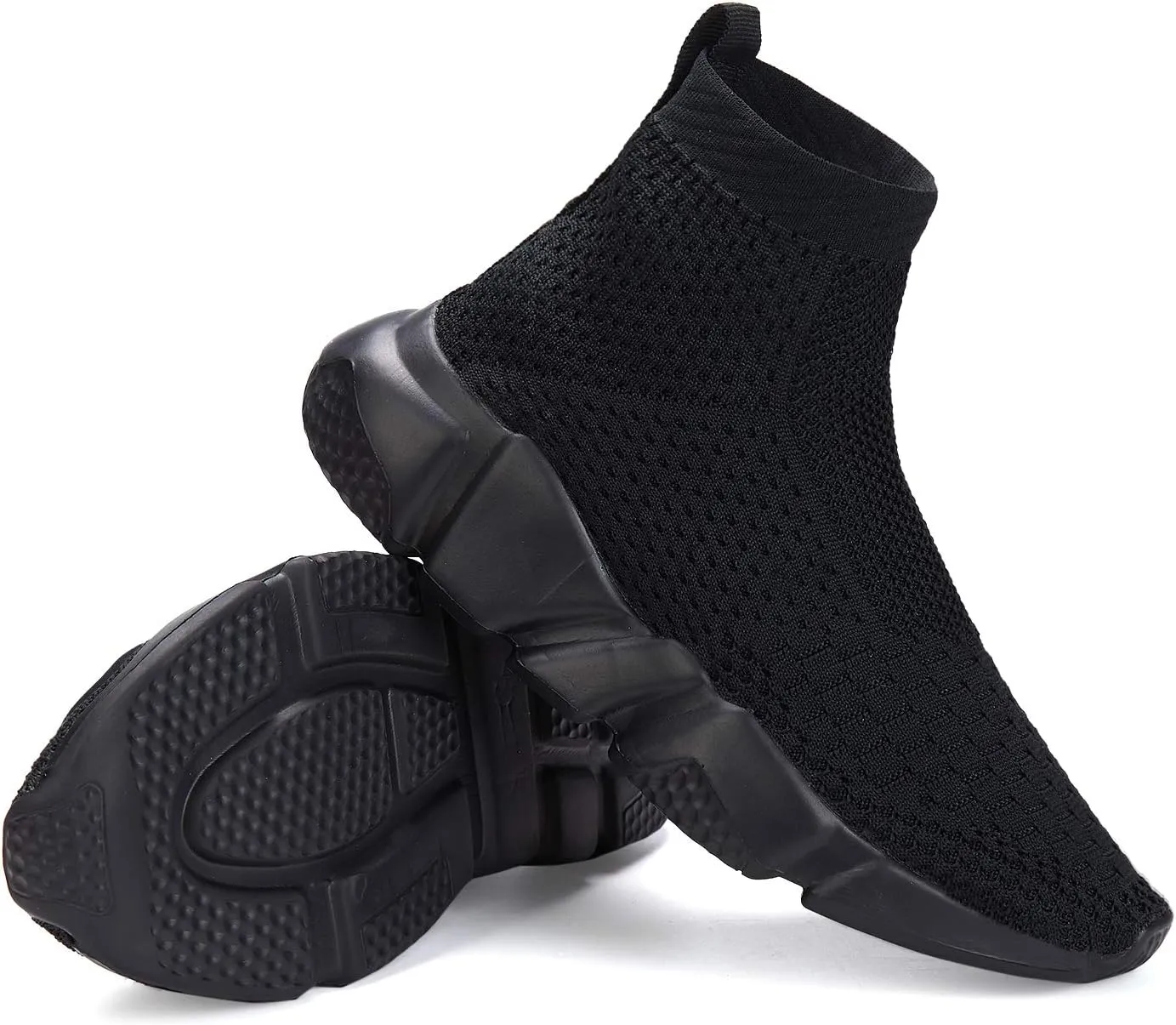 Casbeam Boys and Girls Breathable Lightweight Fashion Casual Sports Walking Shoes Running Sneakers High Top (Toddler/Little Kid Bib Kid)