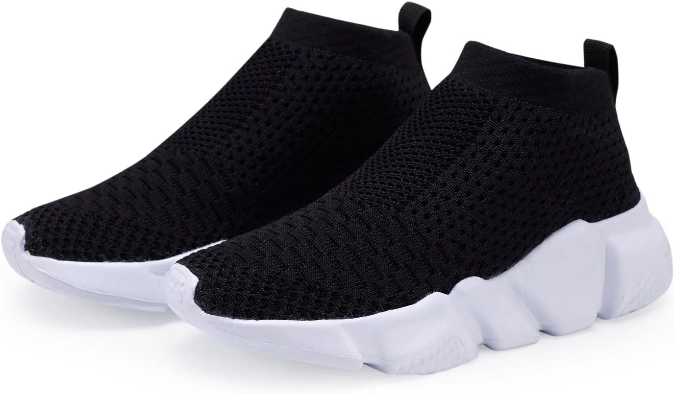 Casbeam Boys and Girls Breathable Lightweight Fashion Casual Sports Walking Shoes Running Sneakers High Top (Toddler/Little Kid Bib Kid)