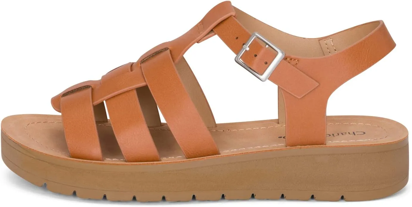 Chariot & Co Brag Women’s Platform Gladiator Sandals – PU Leather Strappy Fisherman Style, Summer Open Toe Sandal