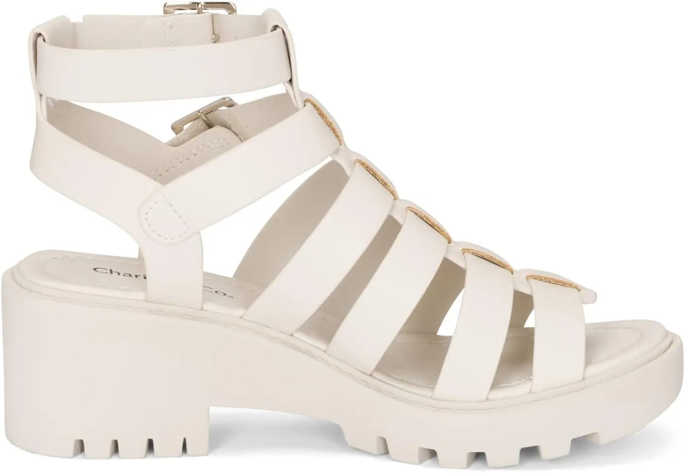 Chariot & Co Fib Women's Platform Sandals – Chunky Heel Gladiator Sandals with Buckles – Summer Style with 2” Heel