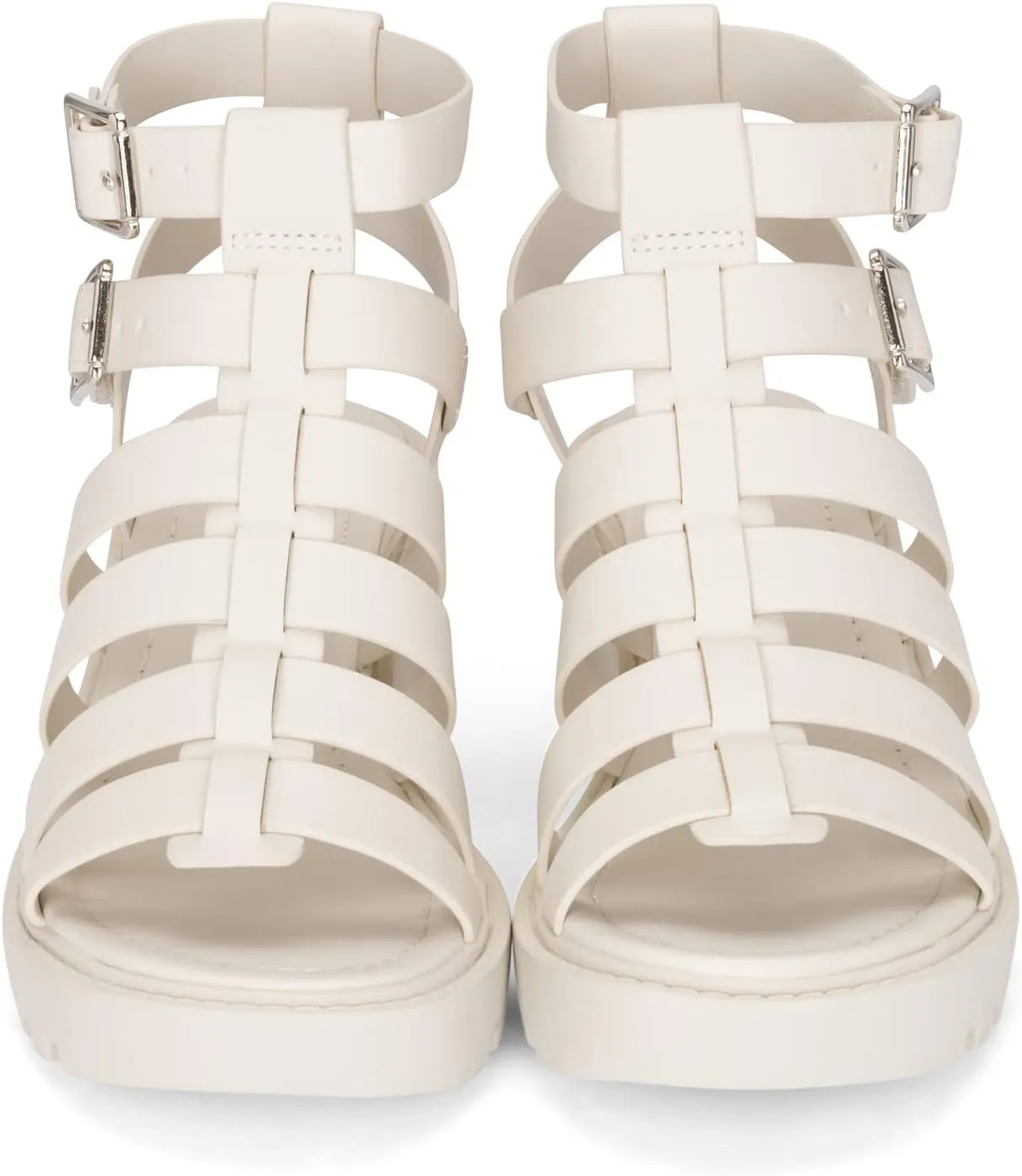 Chariot & Co Fib Women's Platform Sandals – Chunky Heel Gladiator Sandals with Buckles – Summer Style with 2” Heel