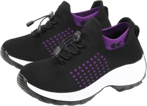 Comfort Wear Orthowear Shoes for Women Orthopedic Sneakers Comfortwear Ortho Shoes for Women Plantar Fasciitis with Arch Support Slip On Wide Width Walking Shoe Breathable Tennis Sneakers