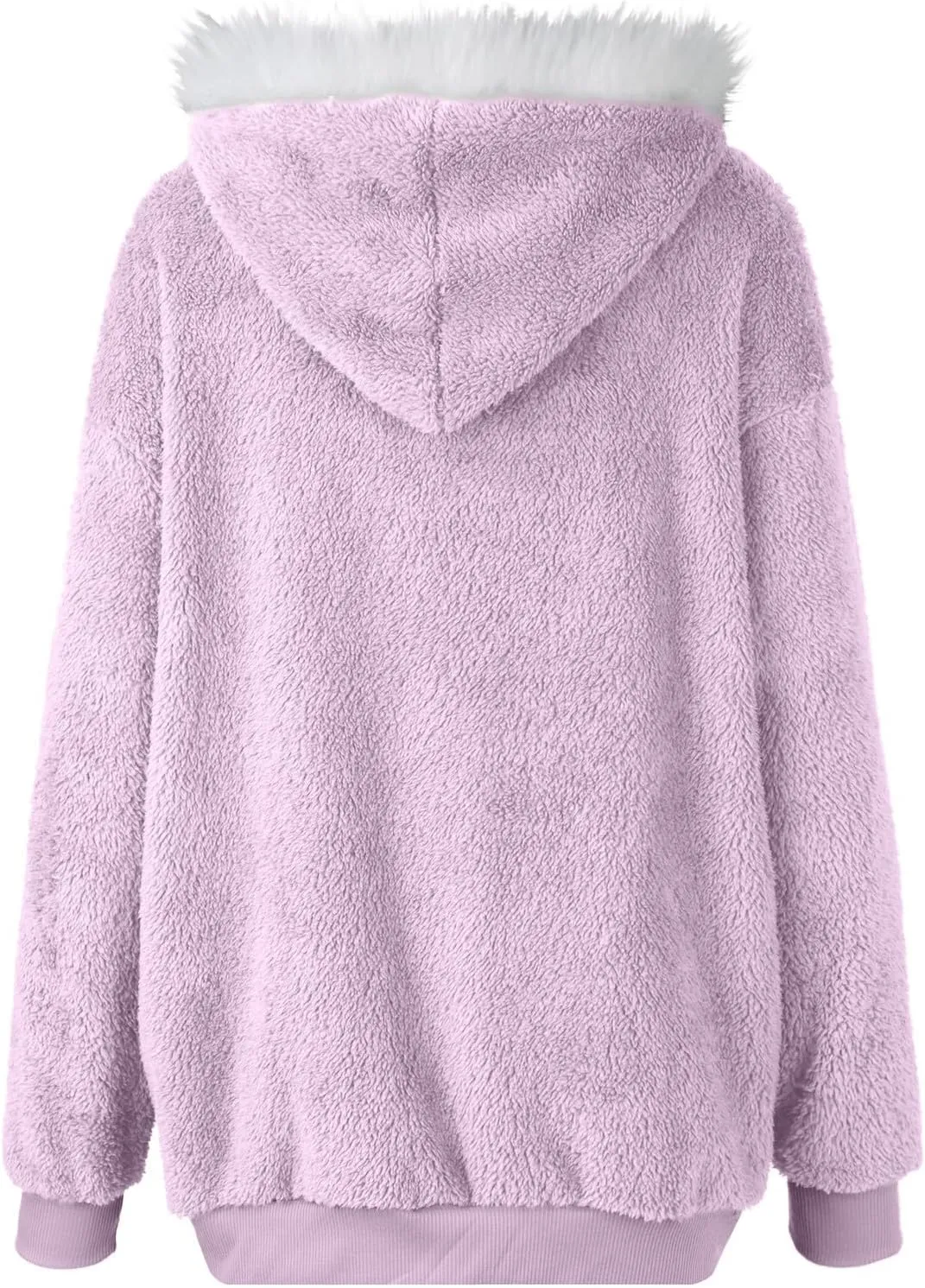 COTECRAM Jackets for Women Casual Plus Size Sherpa Fleece Winter Coats Full Zip Up Fuzzy Plush Sweater Hoodies Outerwear