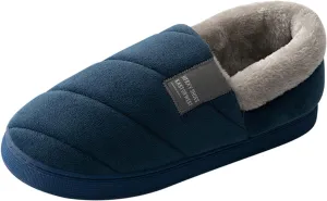 Couples Women Slip On Furry Flat Home Winter Round Toe Keep Warm Solid Color Ballerina Slippers Womens for House