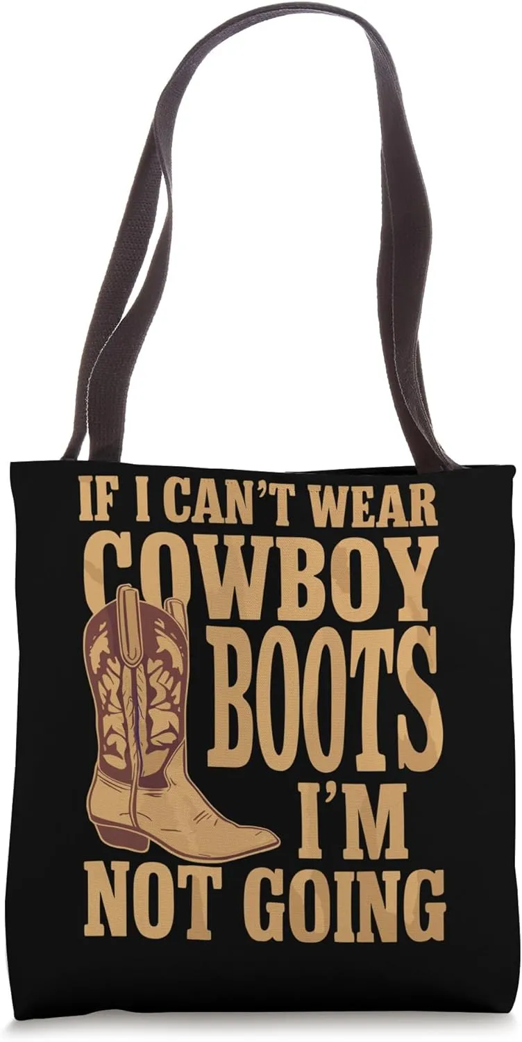 Cowboy Boots Barn Bull Rider Rodeo Country Western Tote Bag