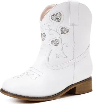 Cowboy Boots for Kids Western Little Girl Cowgirl Boots Toddler Horse Riding Ankle Boots Birthday Party