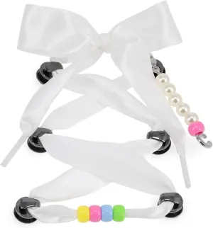 Crocs Jibbitz Elevated Shoe Charms, Lace Bead and Chain, 5 Pack