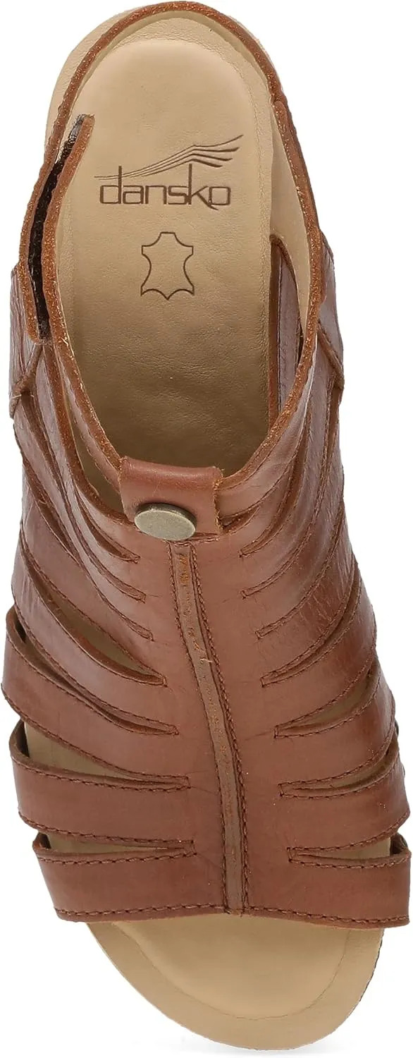 Dansko Adie Heeled Gladiator Sandal for Women - Hand-Crafted Wooden Outsoles - Memory Foam Footbeds and Rubber Padding for Unparalleled Comfort and Durability