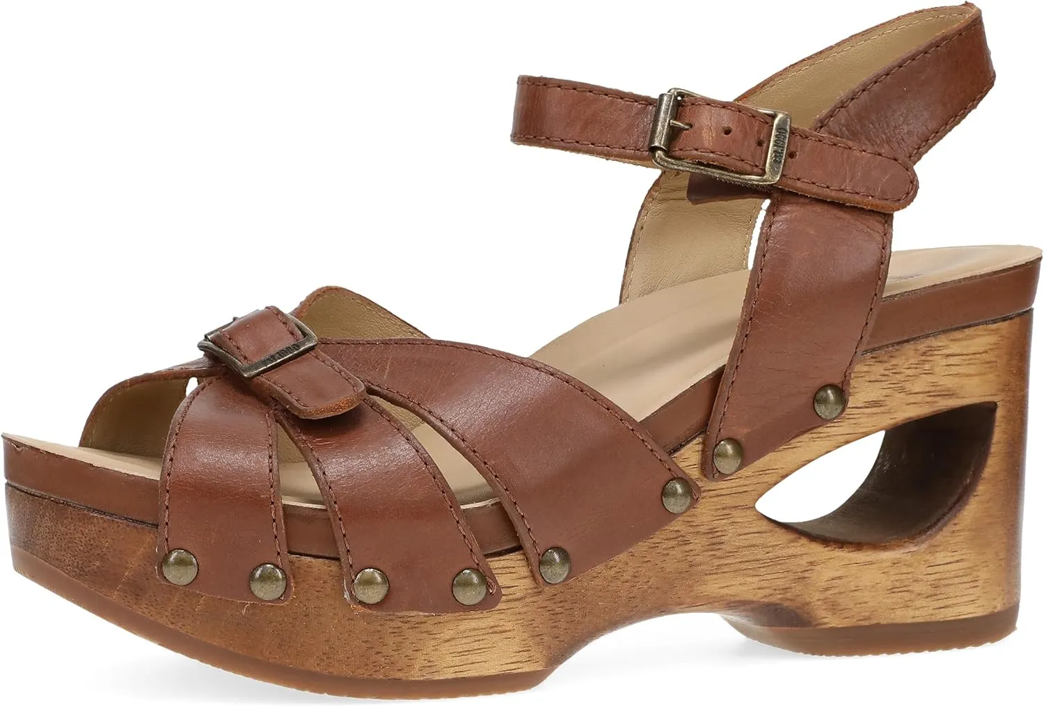 Dansko Alanna Heeled Adjustable Sandal for Women - Hand-Crafted Wooden Outsoles - Memory Foam Footbeds and Rubber Padding for Unparalleled Comfort and Durability