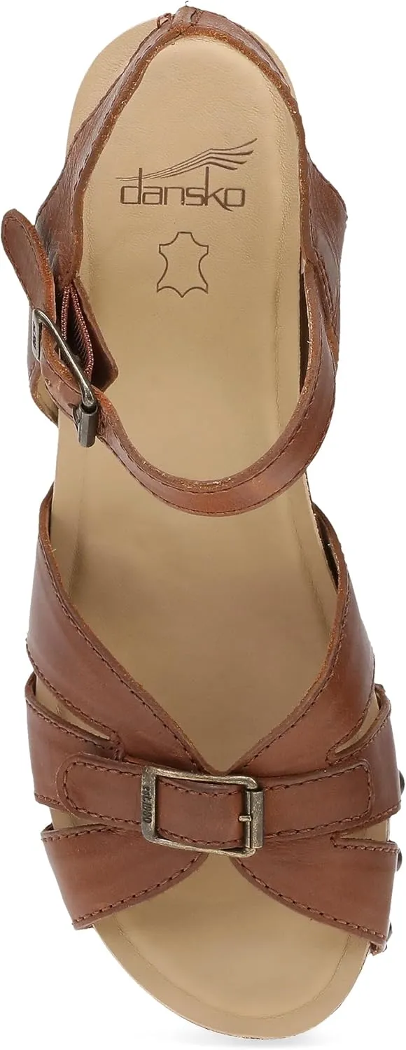 Dansko Alanna Heeled Adjustable Sandal for Women - Hand-Crafted Wooden Outsoles - Memory Foam Footbeds and Rubber Padding for Unparalleled Comfort and Durability