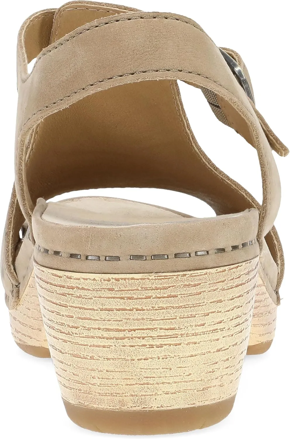 Dansko Laverne Peep-Toe Sandals for Women – T-Strap Design with Stain Resistant Nubuck Leathers