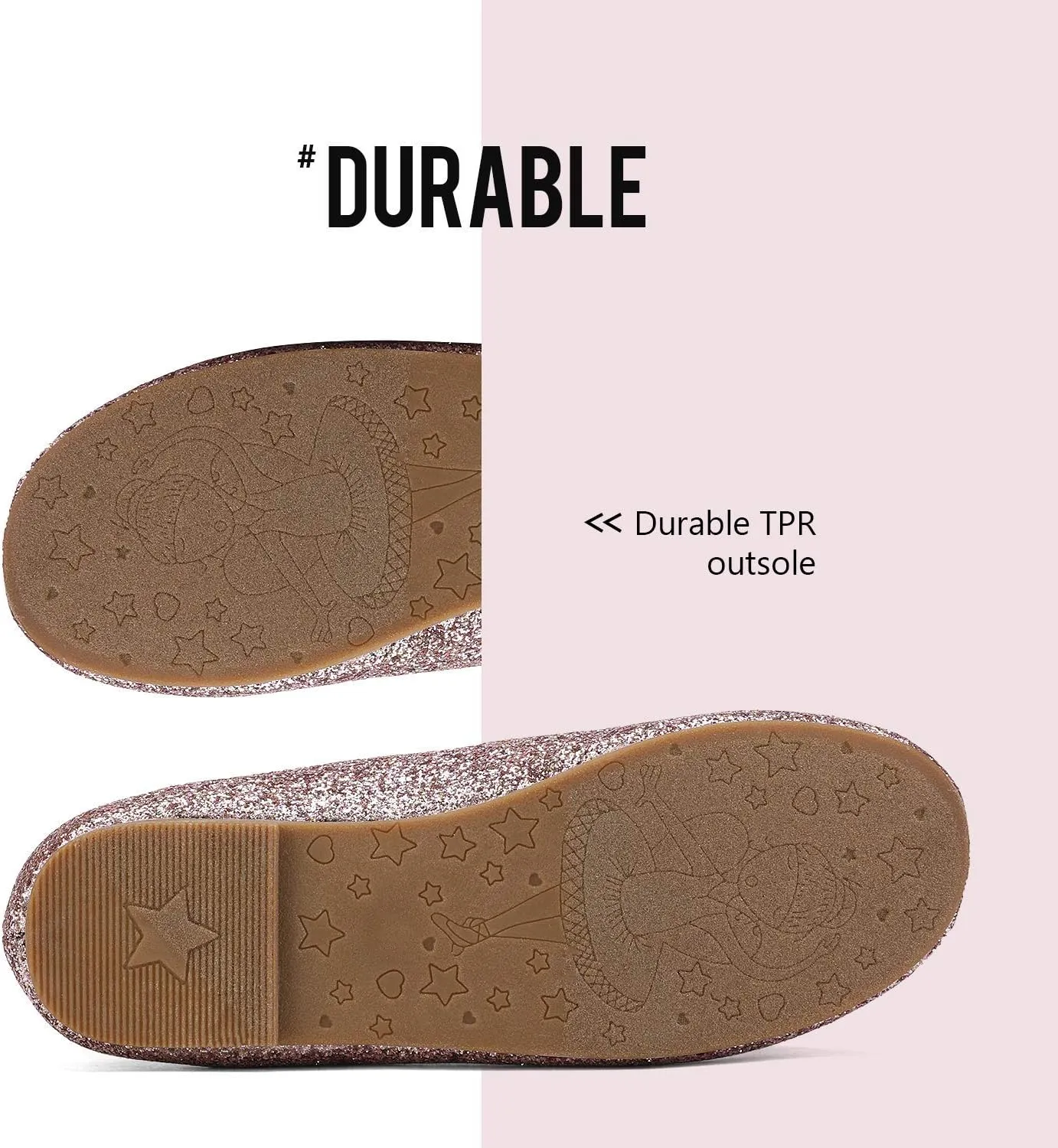 DREAM PAIRS Girls Ballerina Dress Shoes Mary Jane Flats