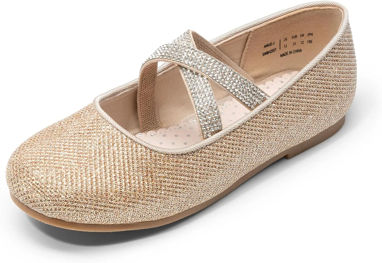 DREAM PAIRS Girls Ballerina Dress Shoes Mary Jane Flats