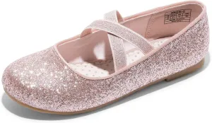 DREAM PAIRS Girls Ballerina Dress Shoes Mary Jane Flats