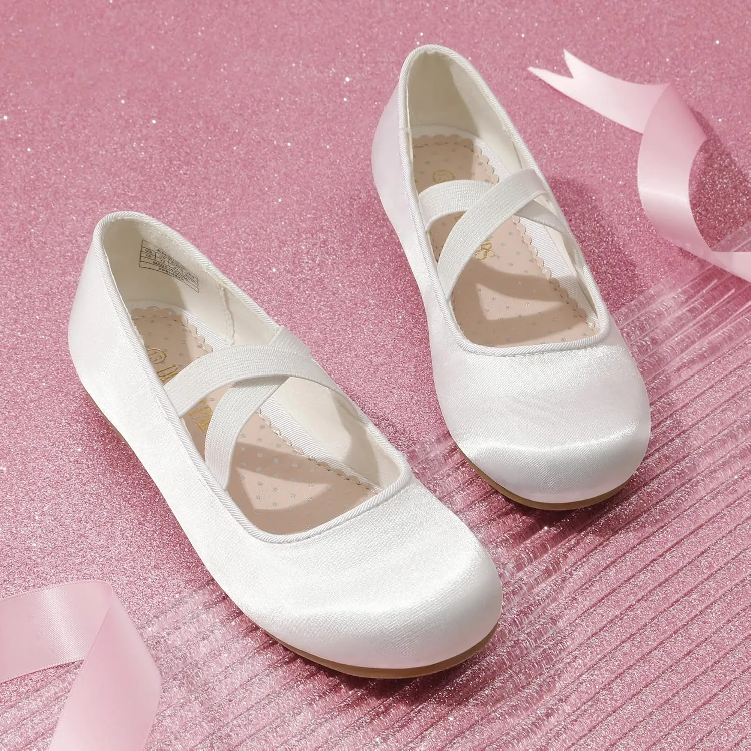 DREAM PAIRS Girls Ballerina Dress Shoes Mary Jane Flats