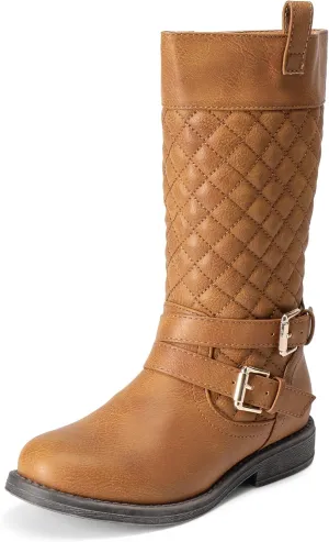 DREAM PAIRS Girls Knee High Fashion Riding Boots for Toddler/Little Kid/Big Kid