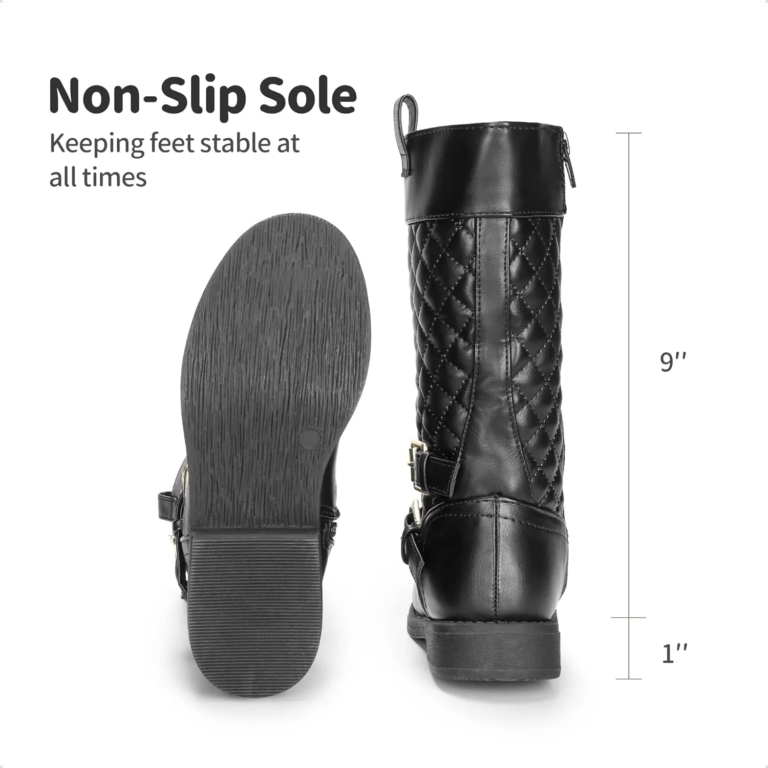 DREAM PAIRS Girls Knee High Fashion Riding Boots for Toddler/Little Kid/Big Kid