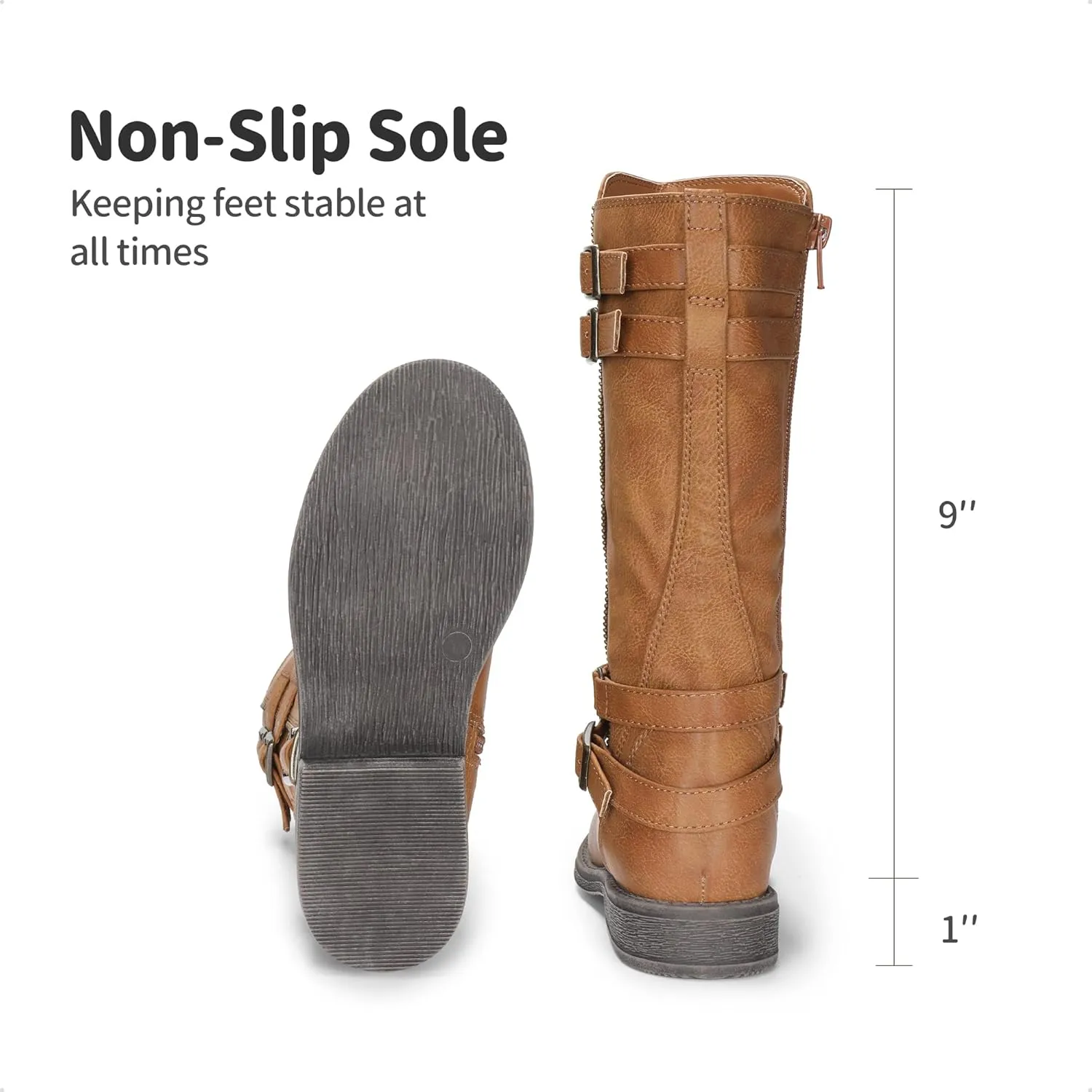 DREAM PAIRS Girls Knee High Fashion Riding Boots for Toddler/Little Kid/Big Kid