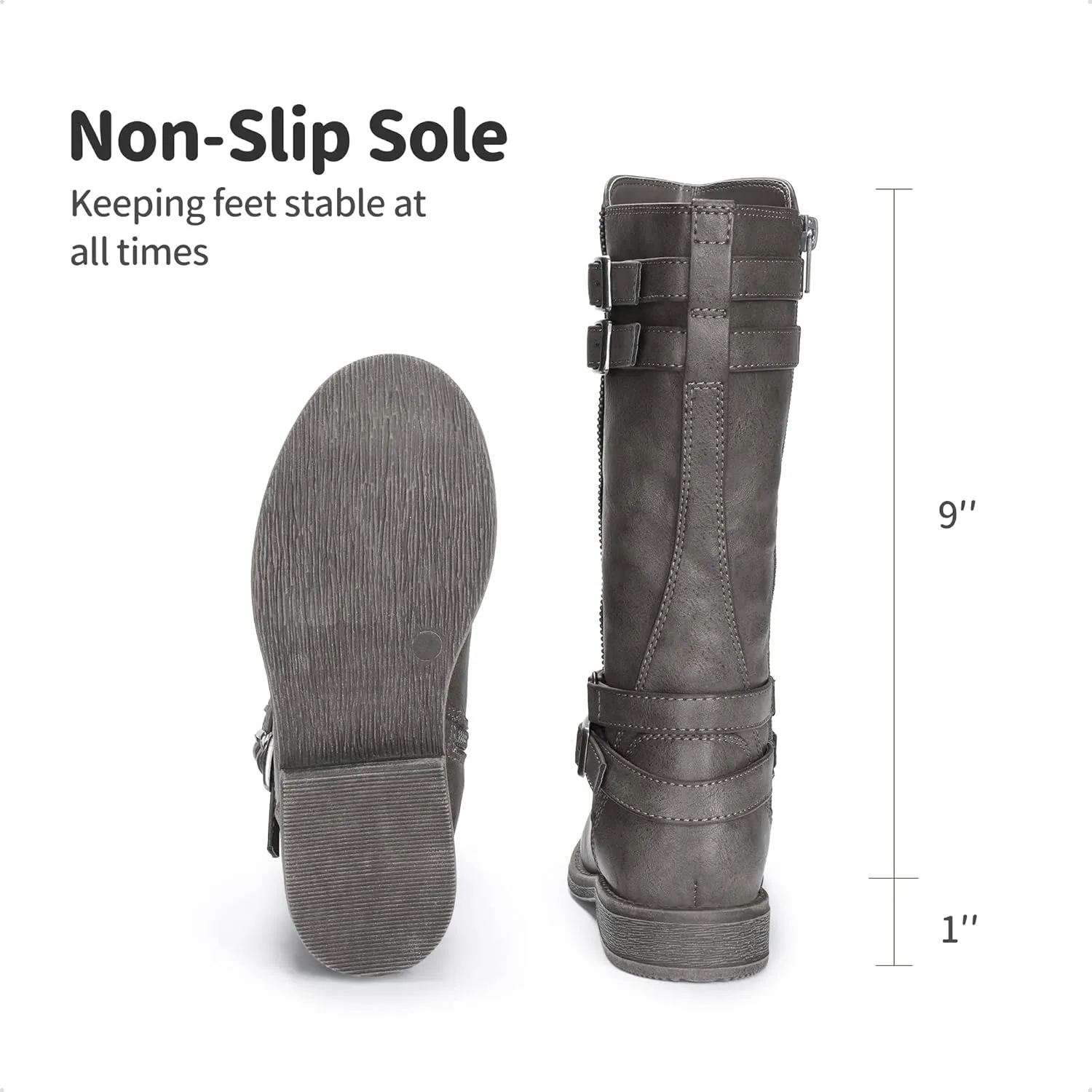 DREAM PAIRS Girls Knee High Fashion Riding Boots for Toddler/Little Kid/Big Kid