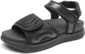 DREAM PAIRS Walking Sandals Women Arch Support Platform Sandals Comfortable Open Toe Hiking Summer Shoes Lightweight Outdoor Athletic Sport Water Sandals