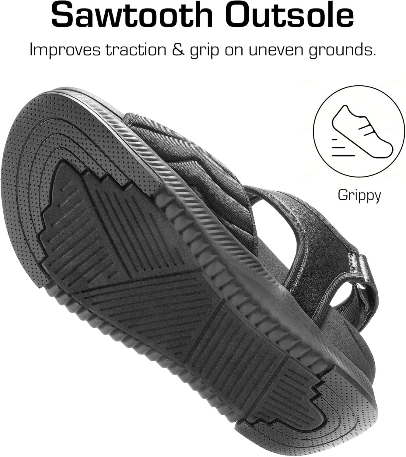 DREAM PAIRS Walking Sandals Women Arch Support Platform Sandals Comfortable Open Toe Hiking Summer Shoes Lightweight Outdoor Athletic Sport Water Sandals
