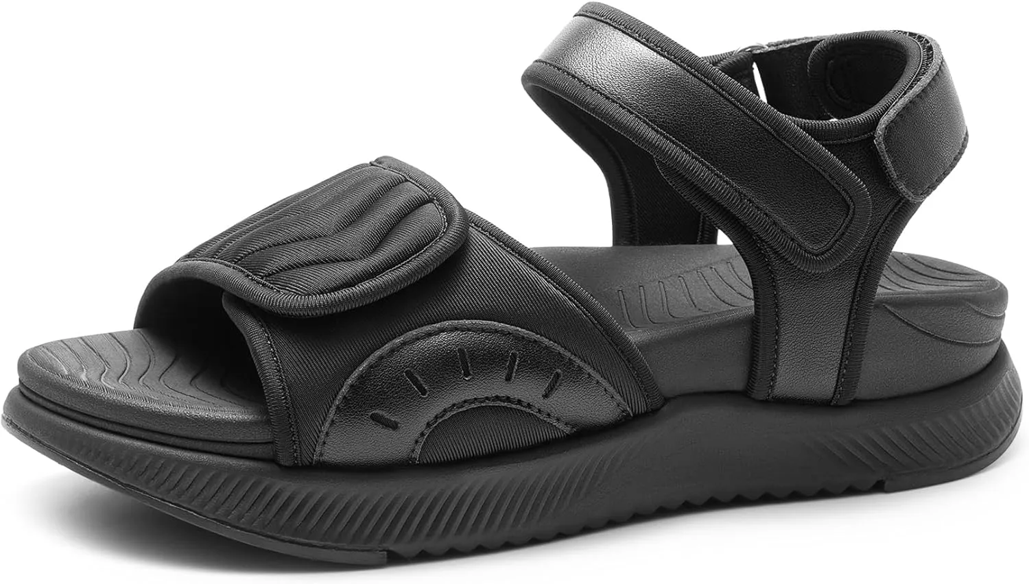 DREAM PAIRS Walking Sandals Women Arch Support Platform Sandals Comfortable Open Toe Hiking Summer Shoes Lightweight Outdoor Athletic Sport Water Sandals