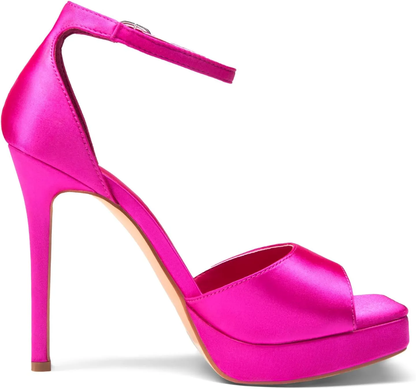 DREAM PAIRS Women's Stiletto High Heels Platform Ankle Strap Square Open Toe Dress Sexy Sandals